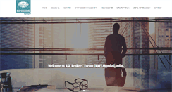 Desktop Screenshot of brokersforumofindia.com